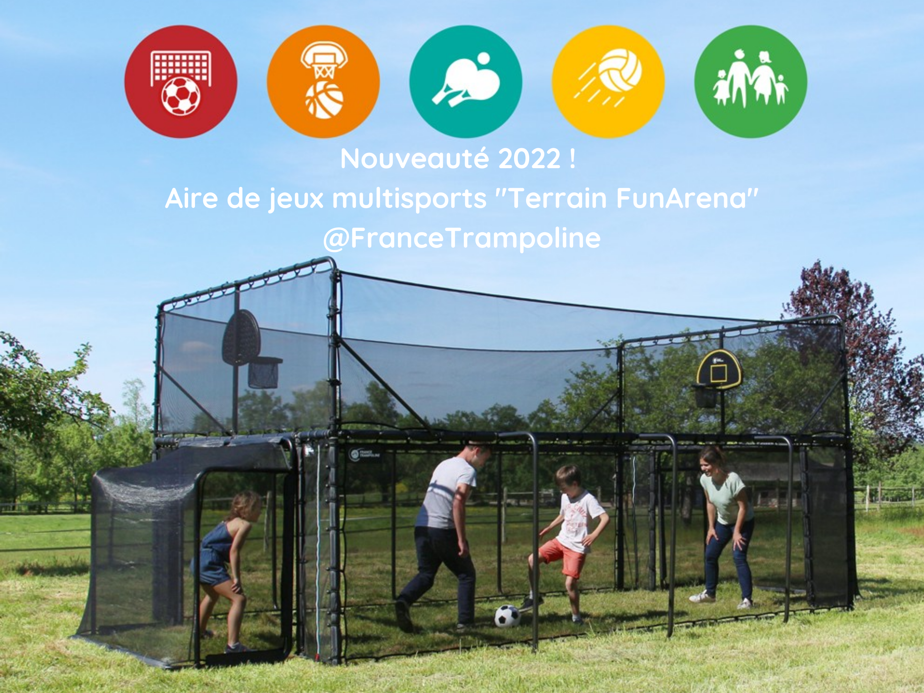 Nouveauté 2021 ! Aire de jeux Terrain FunArena @FranceTrampoline